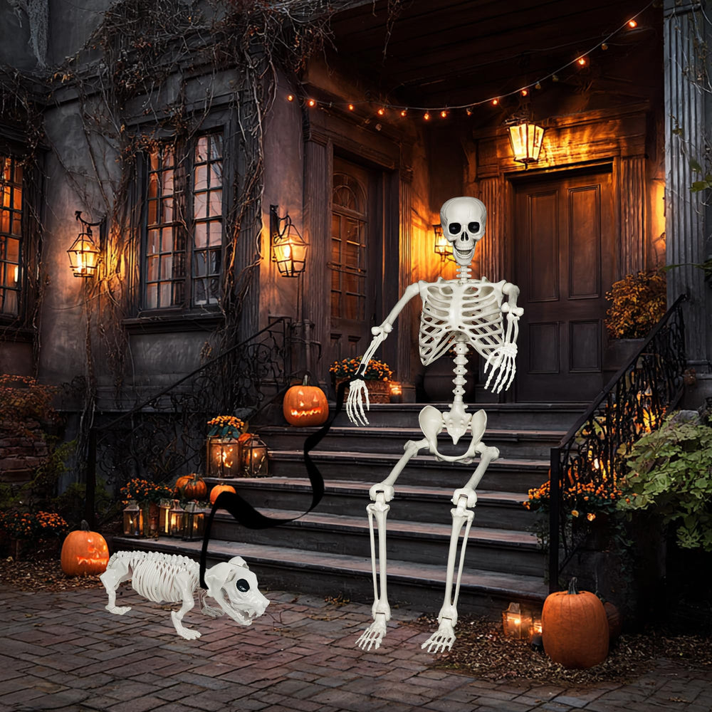 NEROSUN porch lifestyle display creating spooky but photogenic Halloween decor