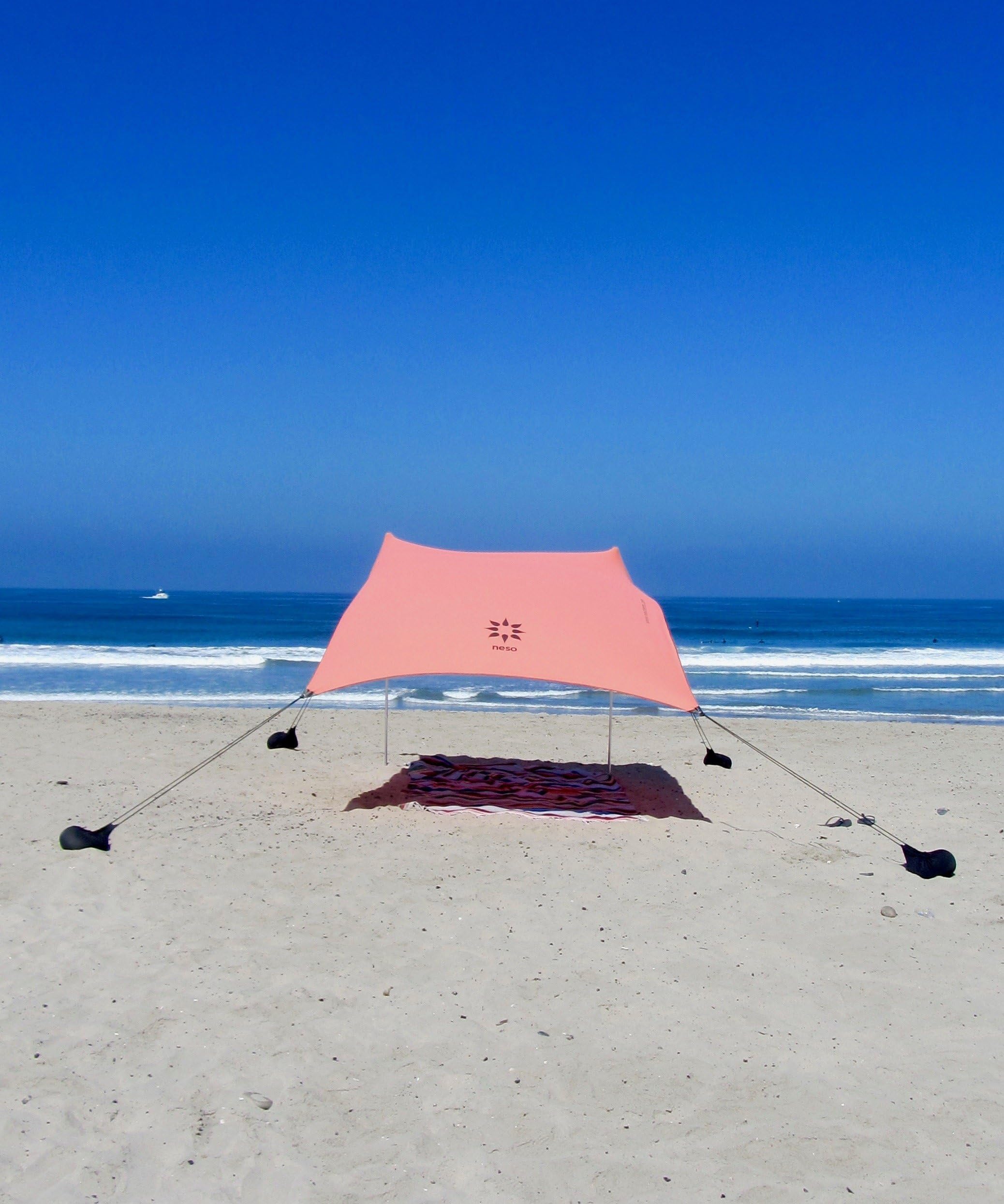 Neso coral anchor bags filled with sand demonstrating secure hold