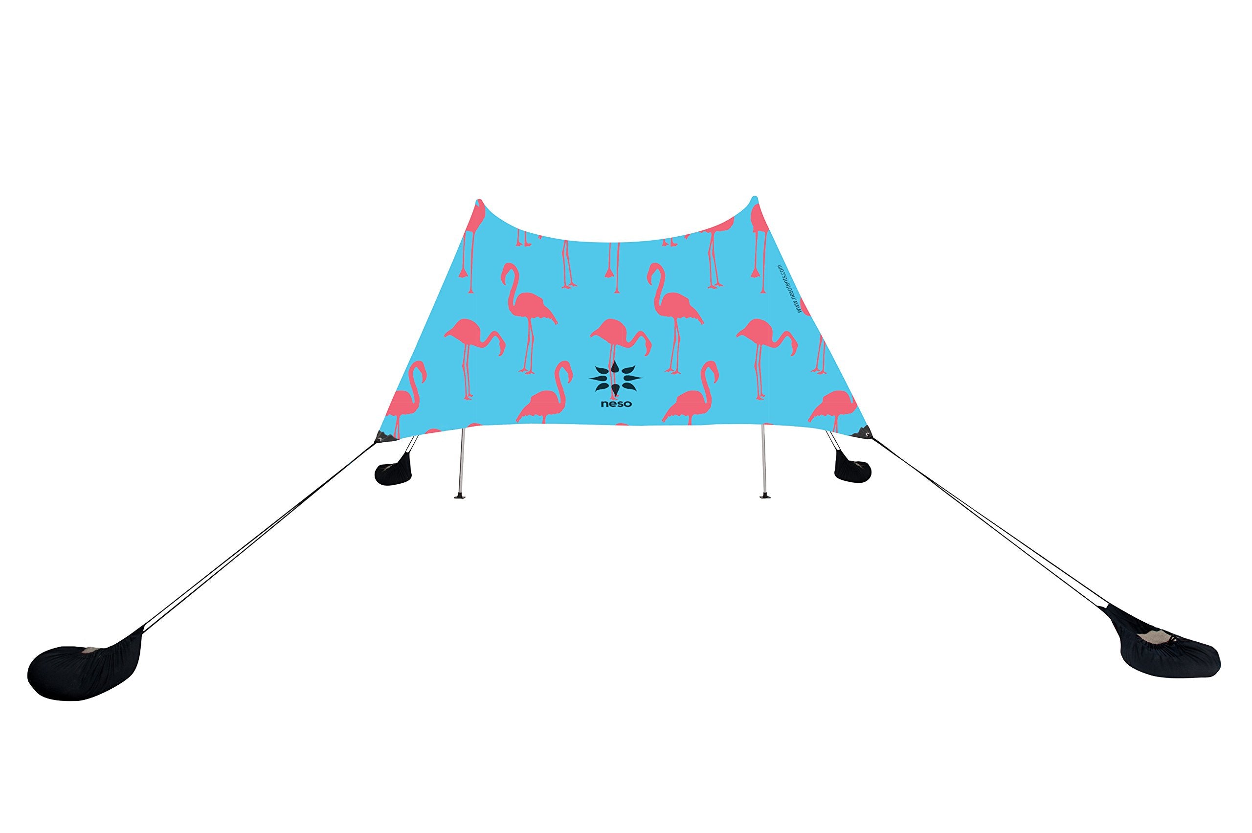 Neso flamingos packed in carry sleeve for easy transport and convenience