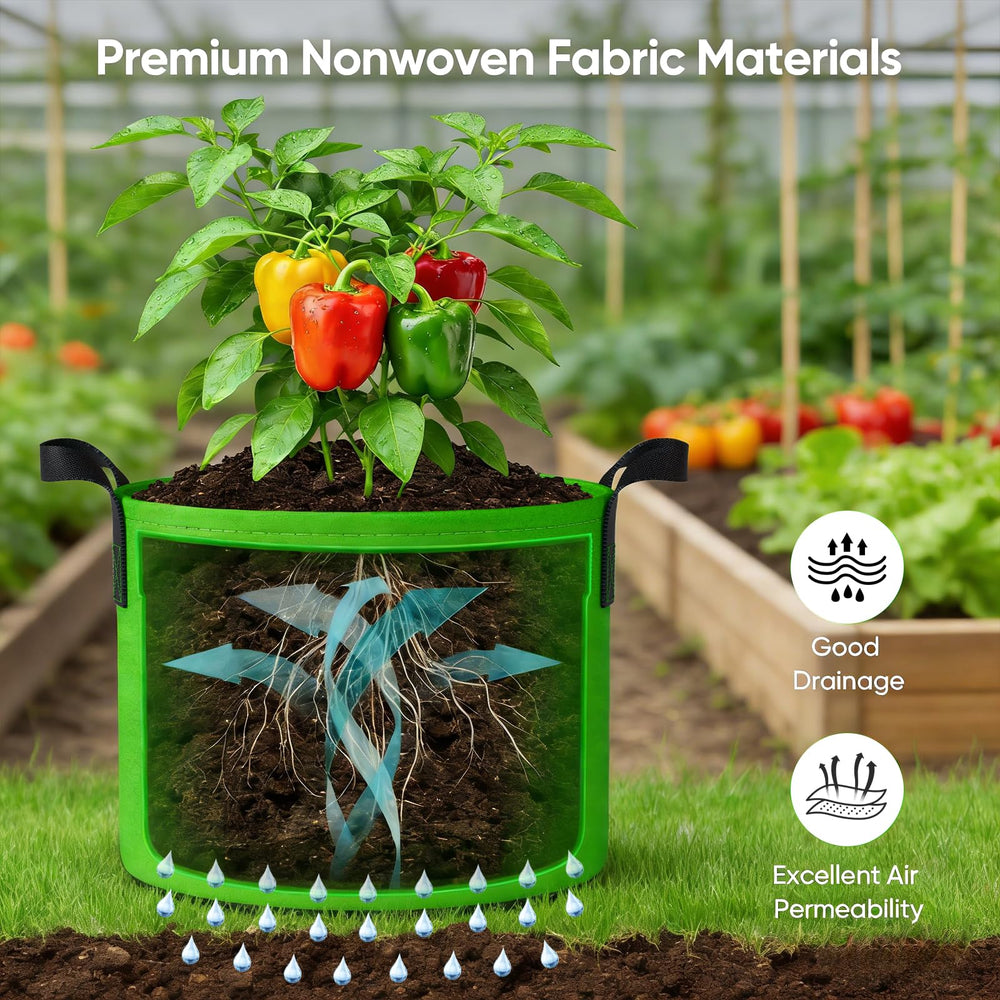 NESSTU filled bag on patio illustrating portable container gardening