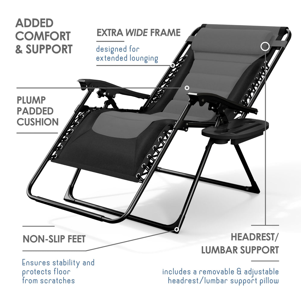Nestl adjustable padded headrest and armrests offering added neck support