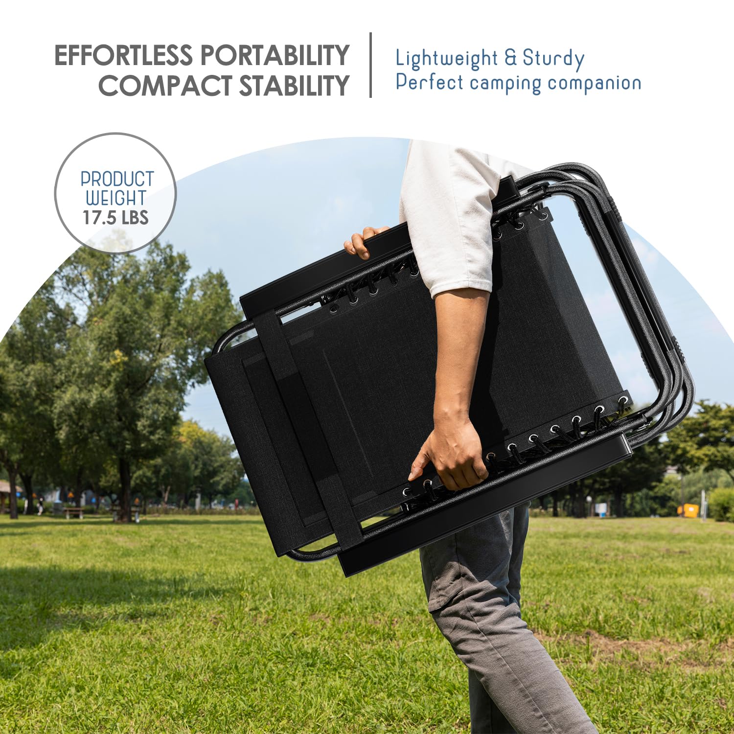 Nestl alloy steel frame and hinge showing sturdy outdoor durability