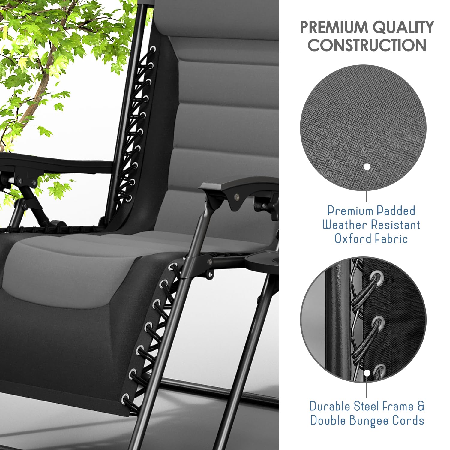 Nestl detachable tray with cup holders showing convenience for drinks and devices