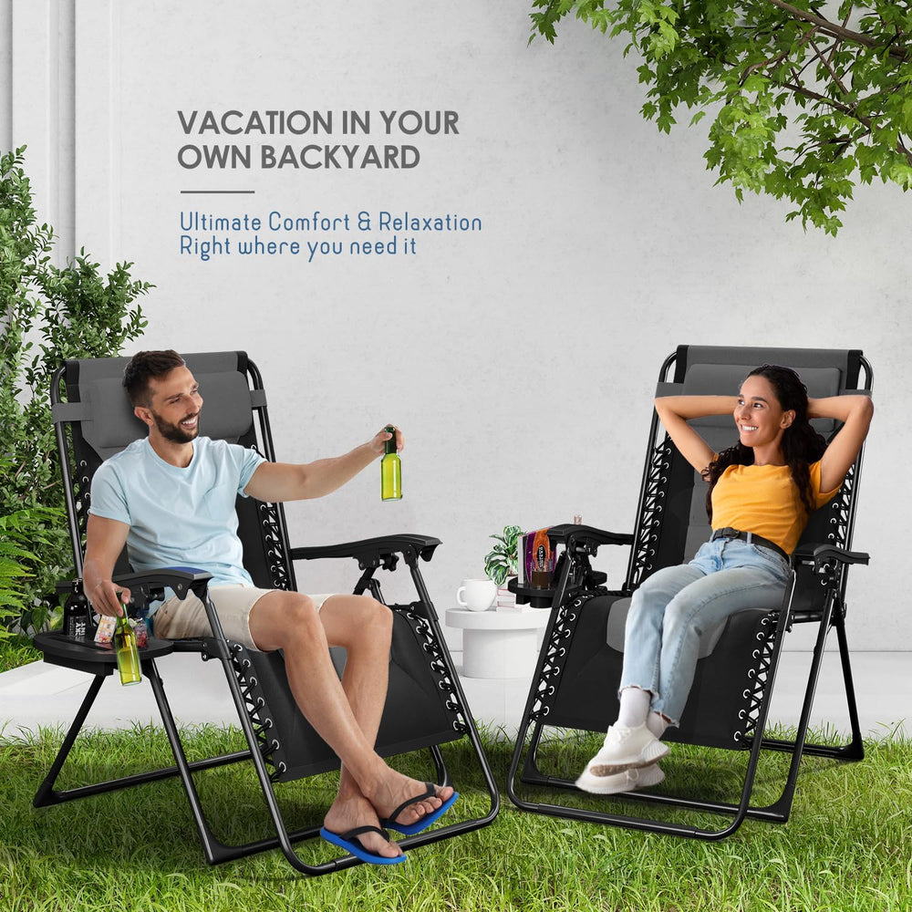 Nestl chair fully reclined demonstrating weightless zero gravity relaxation