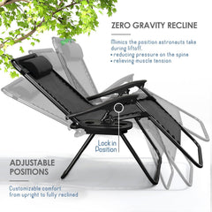 Nestl chair fully reclined demonstrating weightless relaxation benefit