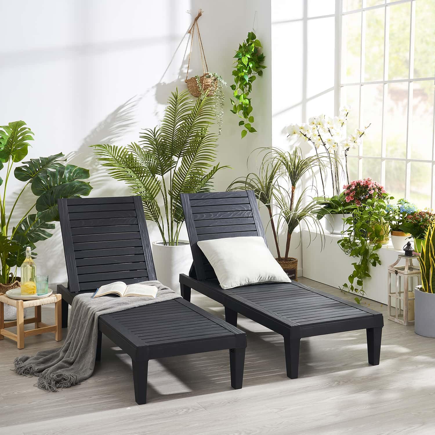 Nestl size comparison next to standard chair showing actual scale benefit