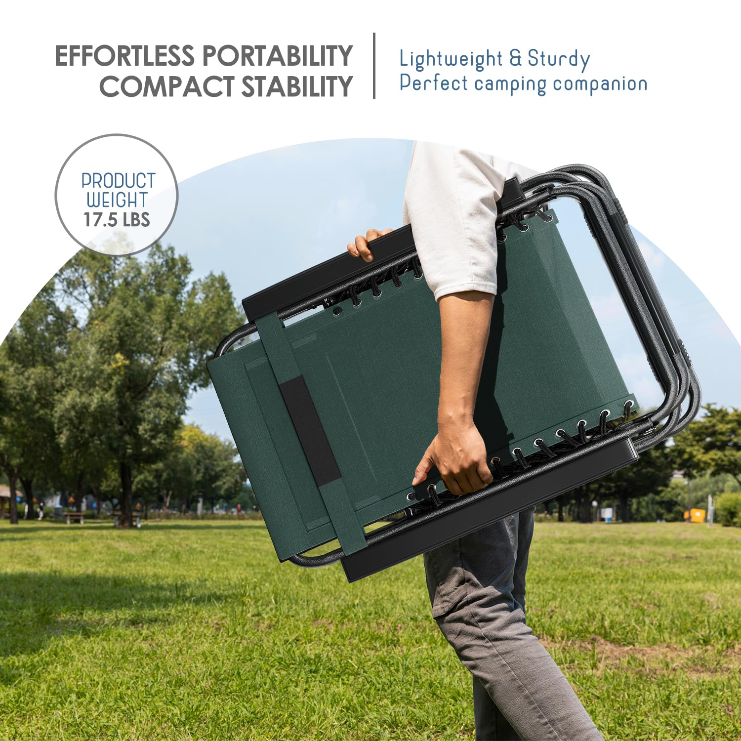 Nestl chair at beach lifestyle photo showing easy transport and relaxation