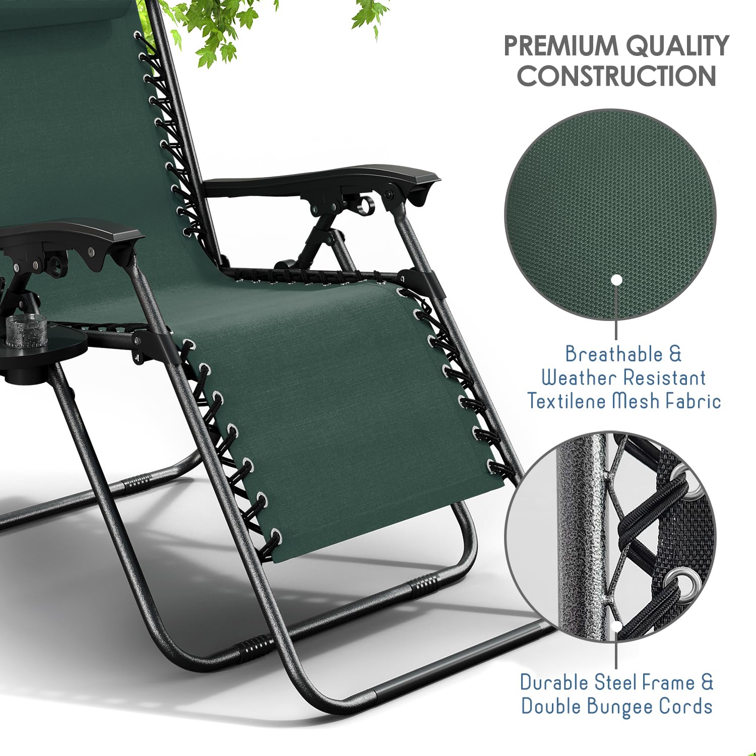Nestl alloy frame joint detail illustrating sturdy rust-resistant construction
