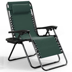 Nestl chair front view showing reclining comfort and cup holder convenience