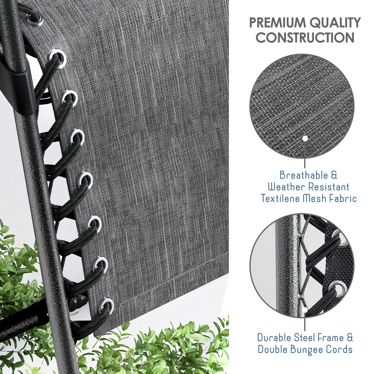 Nestl alloy frame and locking mechanism for stable, adjustable recline