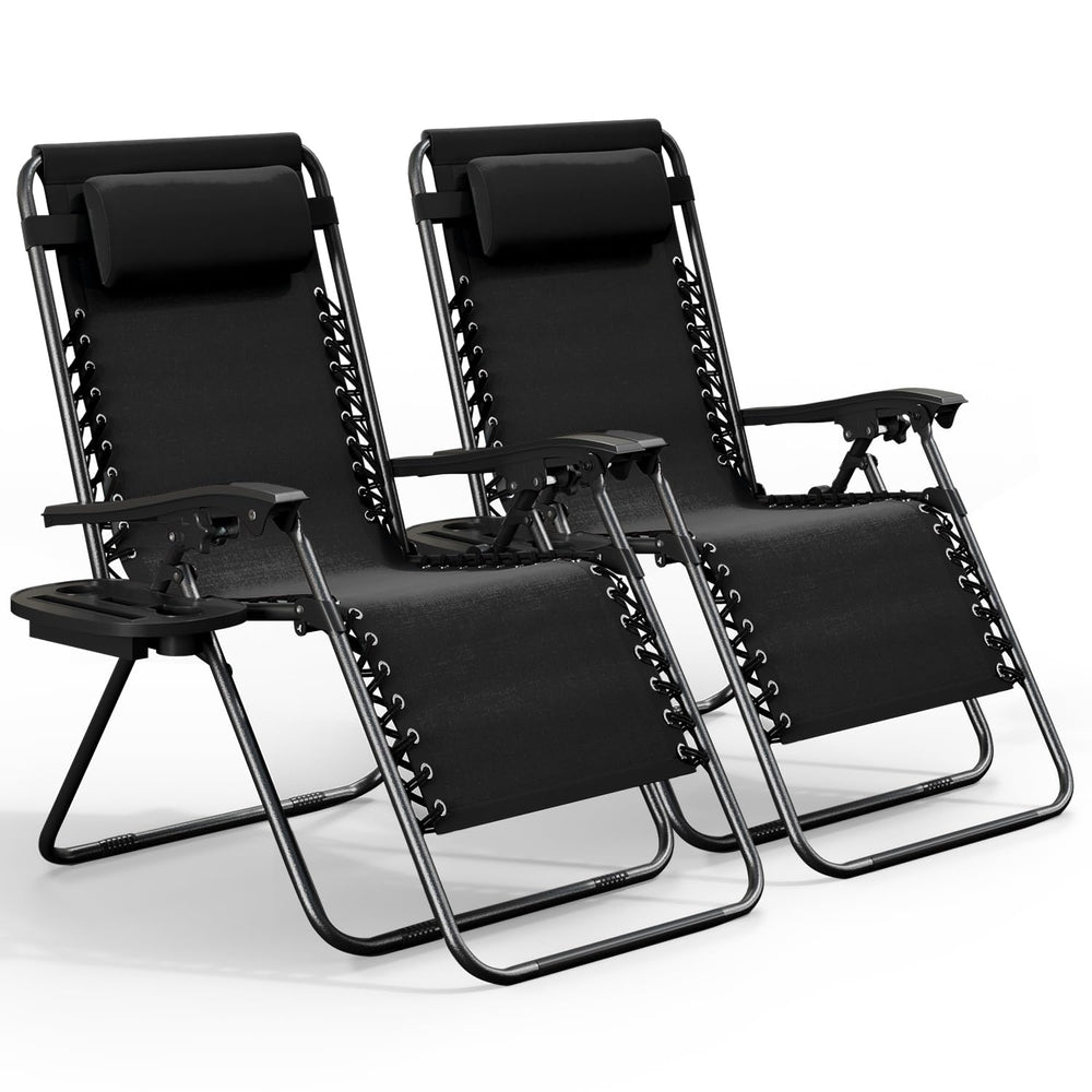 Nestl front view of two chairs showing comfort and portability