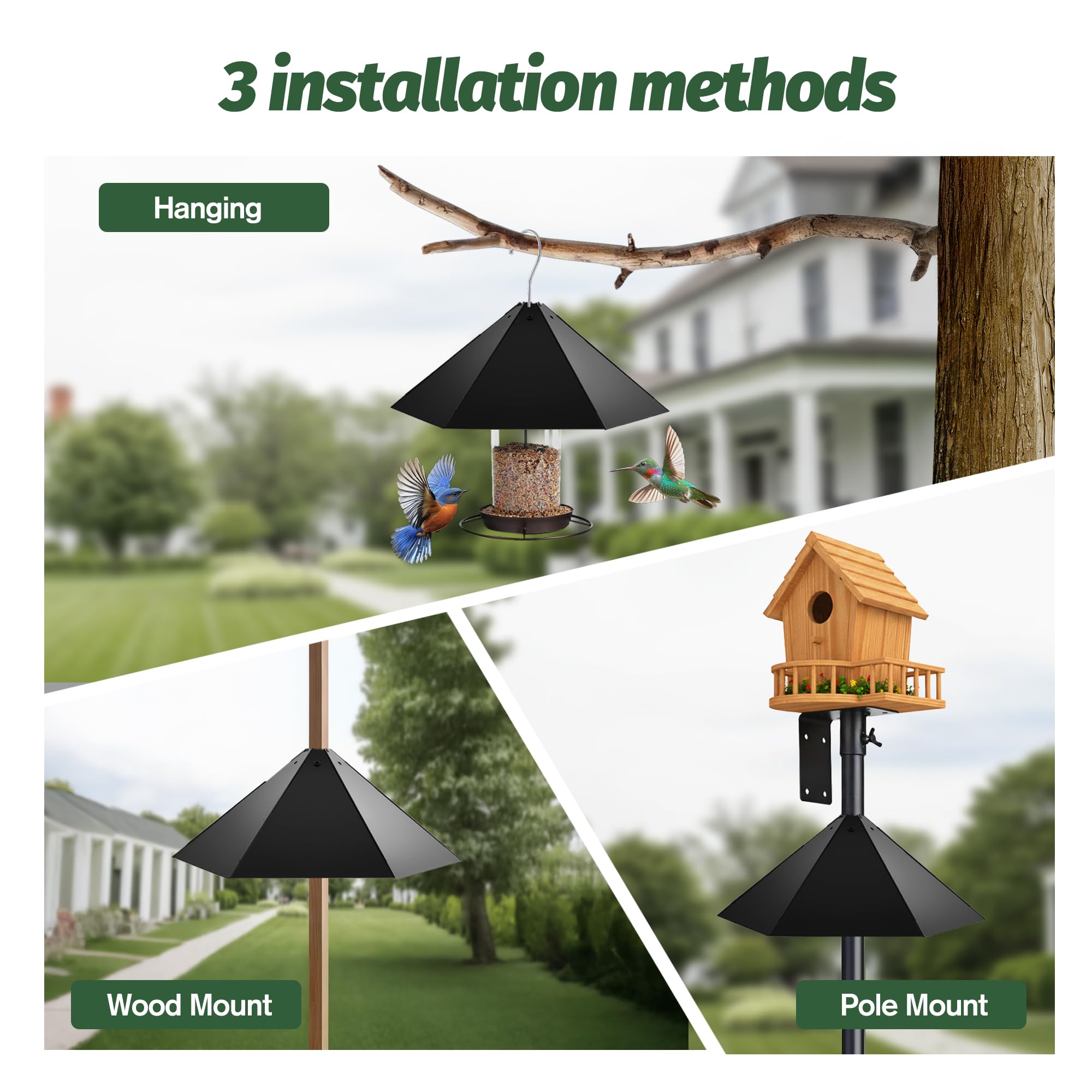 NestShld spring-loaded squirrel baffle close-up blocking climbers effectively