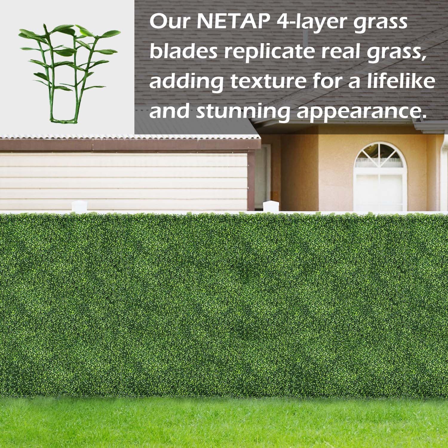 NETAP close-up of layered PE leaves showing realistic texture and density