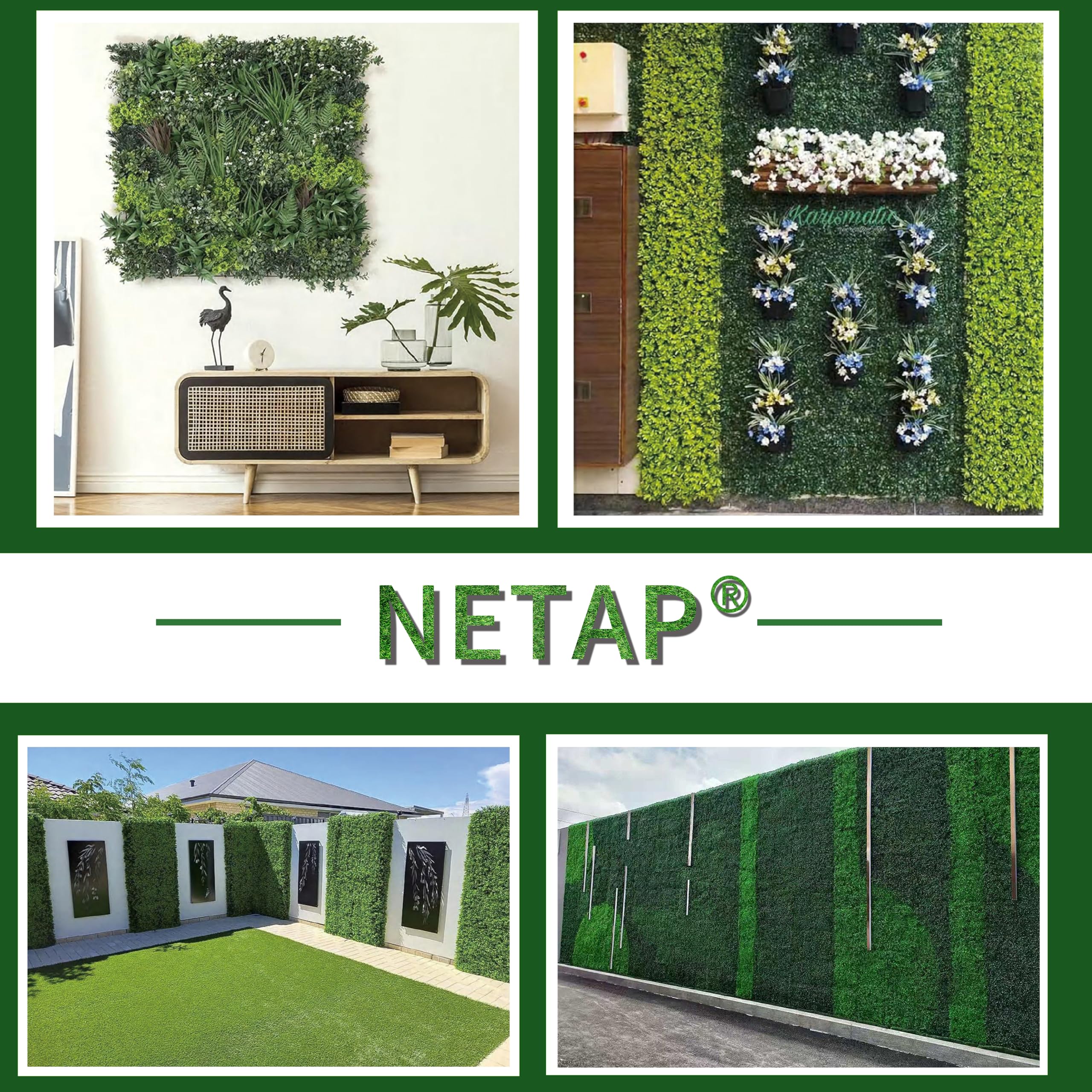 NETAP package contents with 24 panels and zipper ties for quick, tidy setup