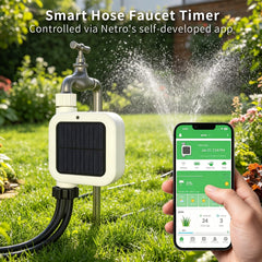 Netro app screen displaying watering schedule for convenient remote control