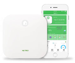Netro front panel showing clean design and easy controls for fast setup