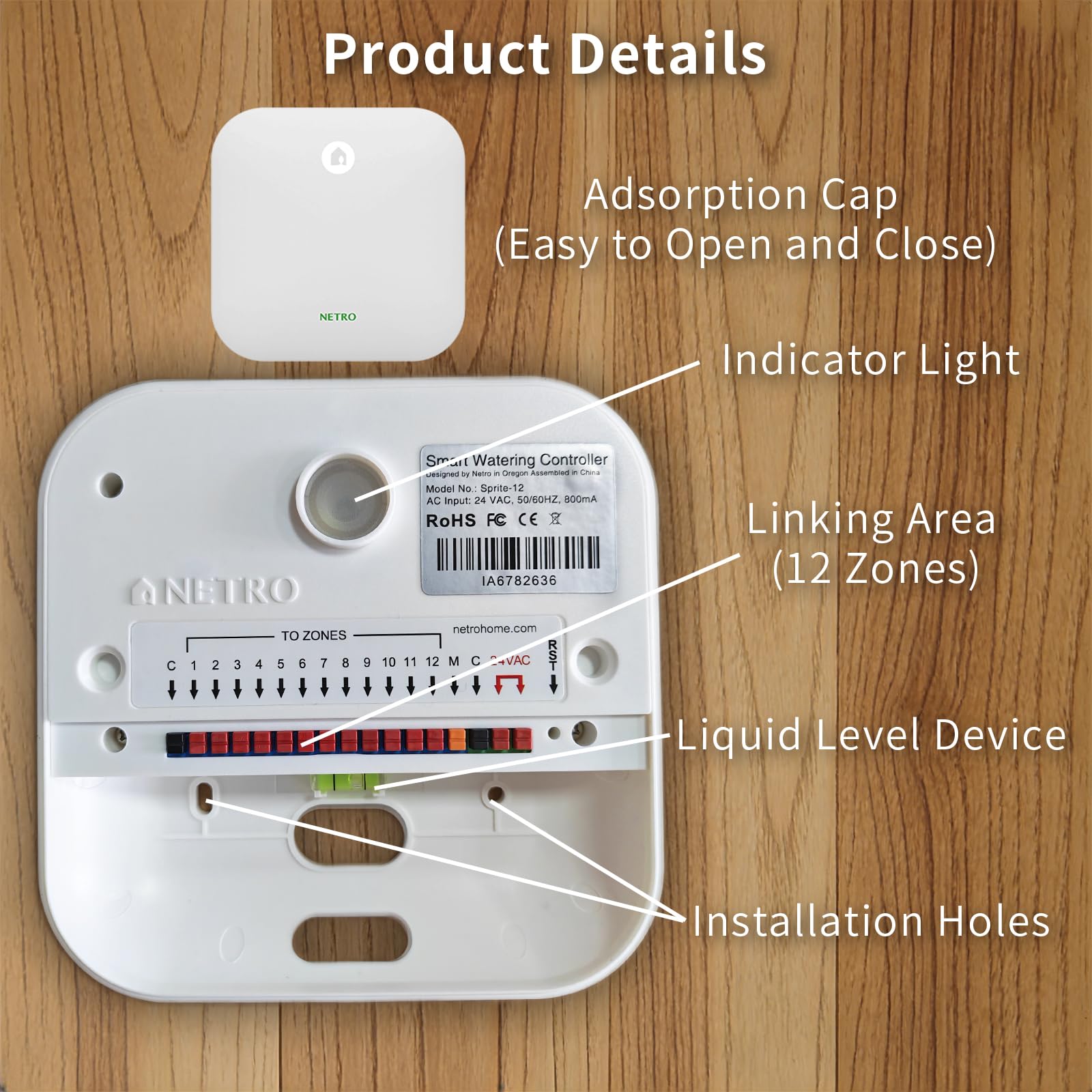 Netro mounted on indoor wall demonstrating tidy installation and secured fit