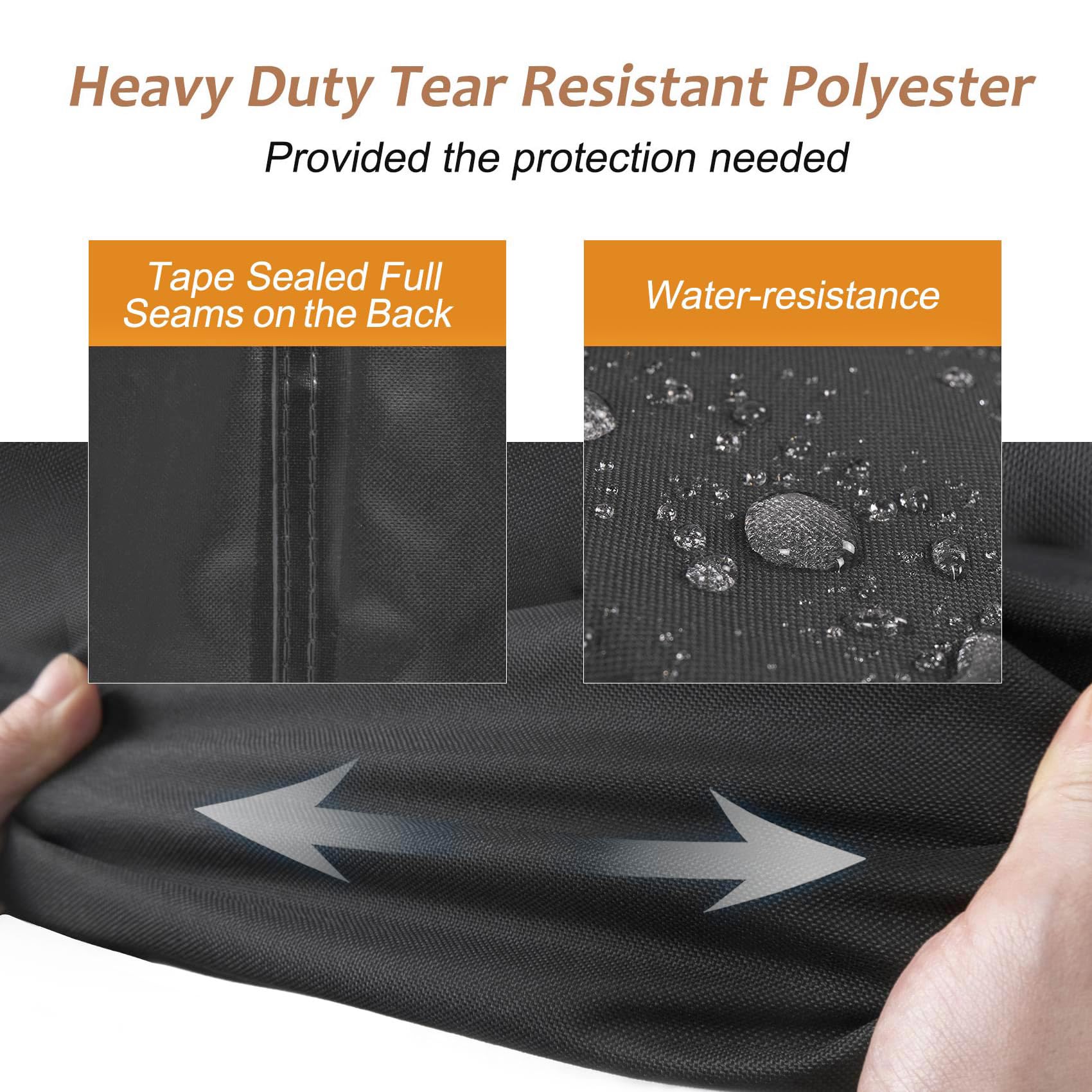 NettyPro close-up of solution-dyed polyester fabric showing texture and durable PU coating