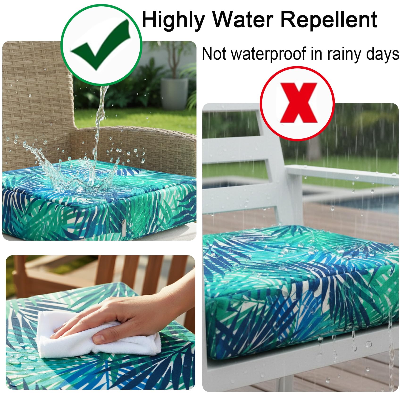 NettyPro cushion on patio chair lifestyle enhancing outdoor decor