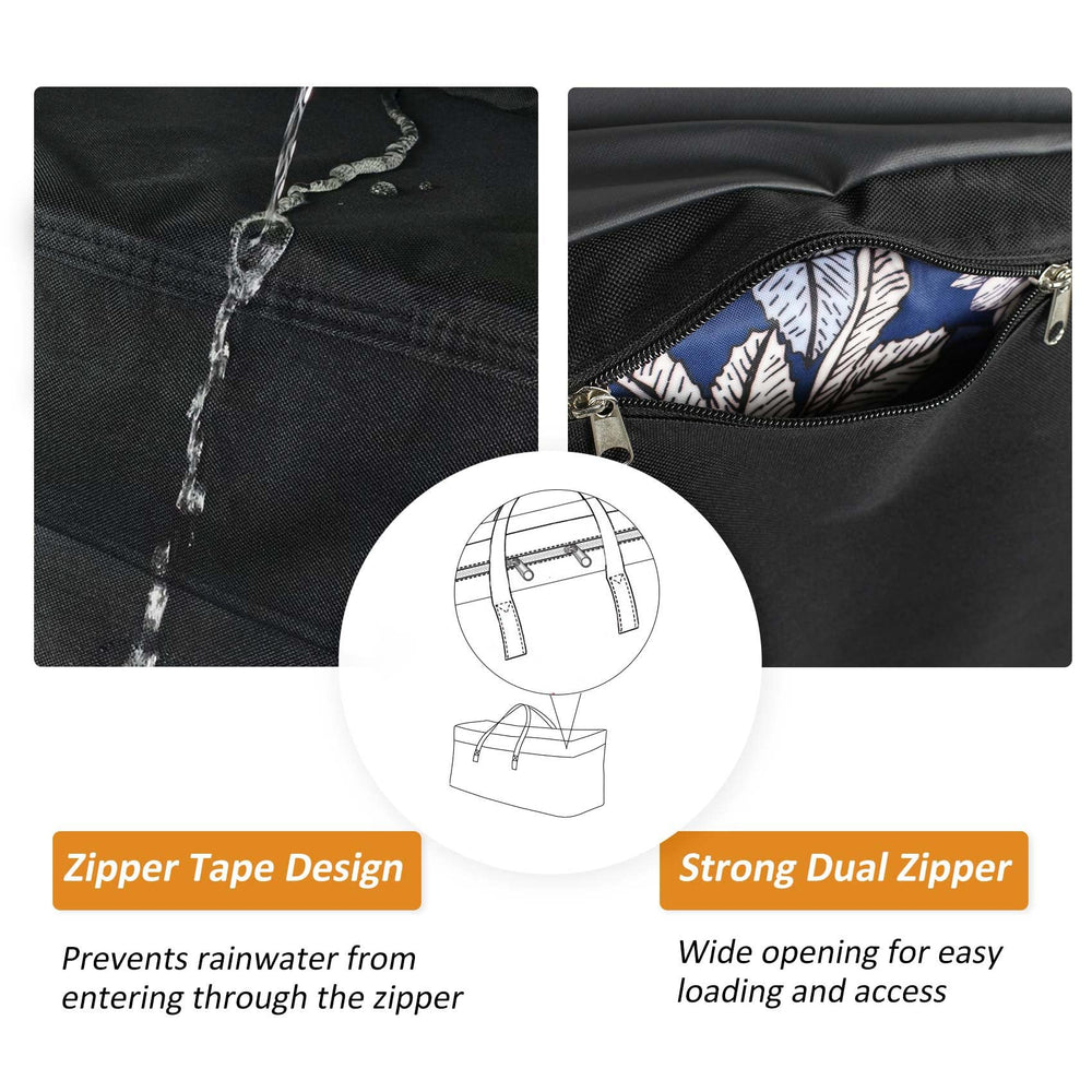 NettyPro dual zipper with tape showing easier access and weather protection