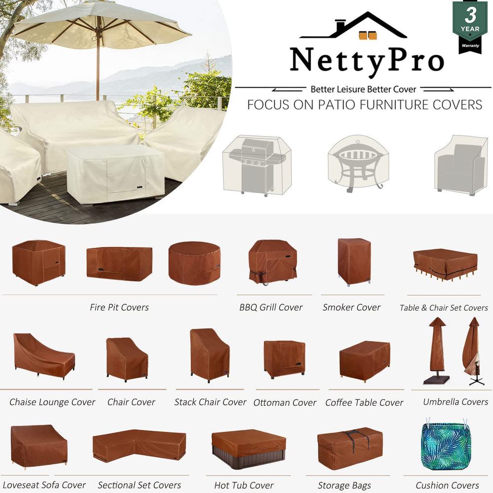 NettyPro folded cover stored neatly to show compact storage benefit