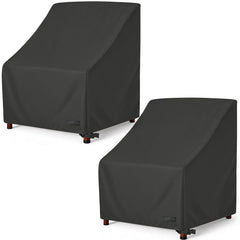 NettyPro front view cover protecting an Adirondack chair with weather resistance