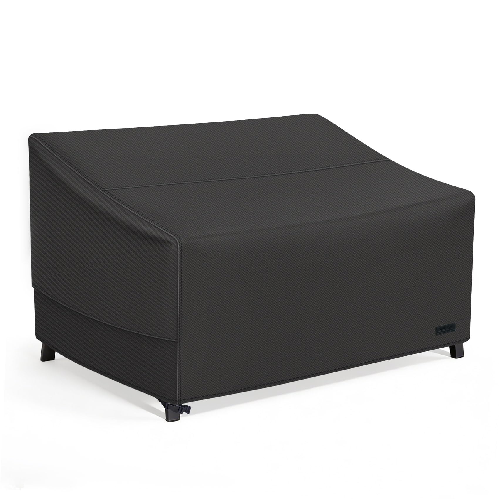 NettyPro front view of loveseat cover showing full protection and clean fit