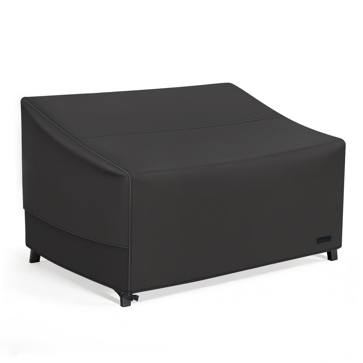 NettyPro front view of loveseat cover showing full protection and clean fit