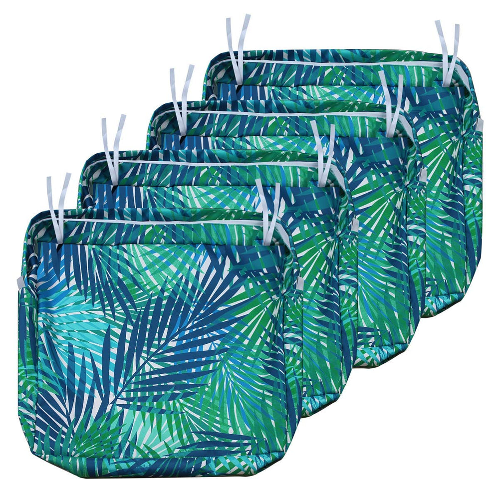 NettyPro front view tropical leaf slipcover refreshing outdoor cushions