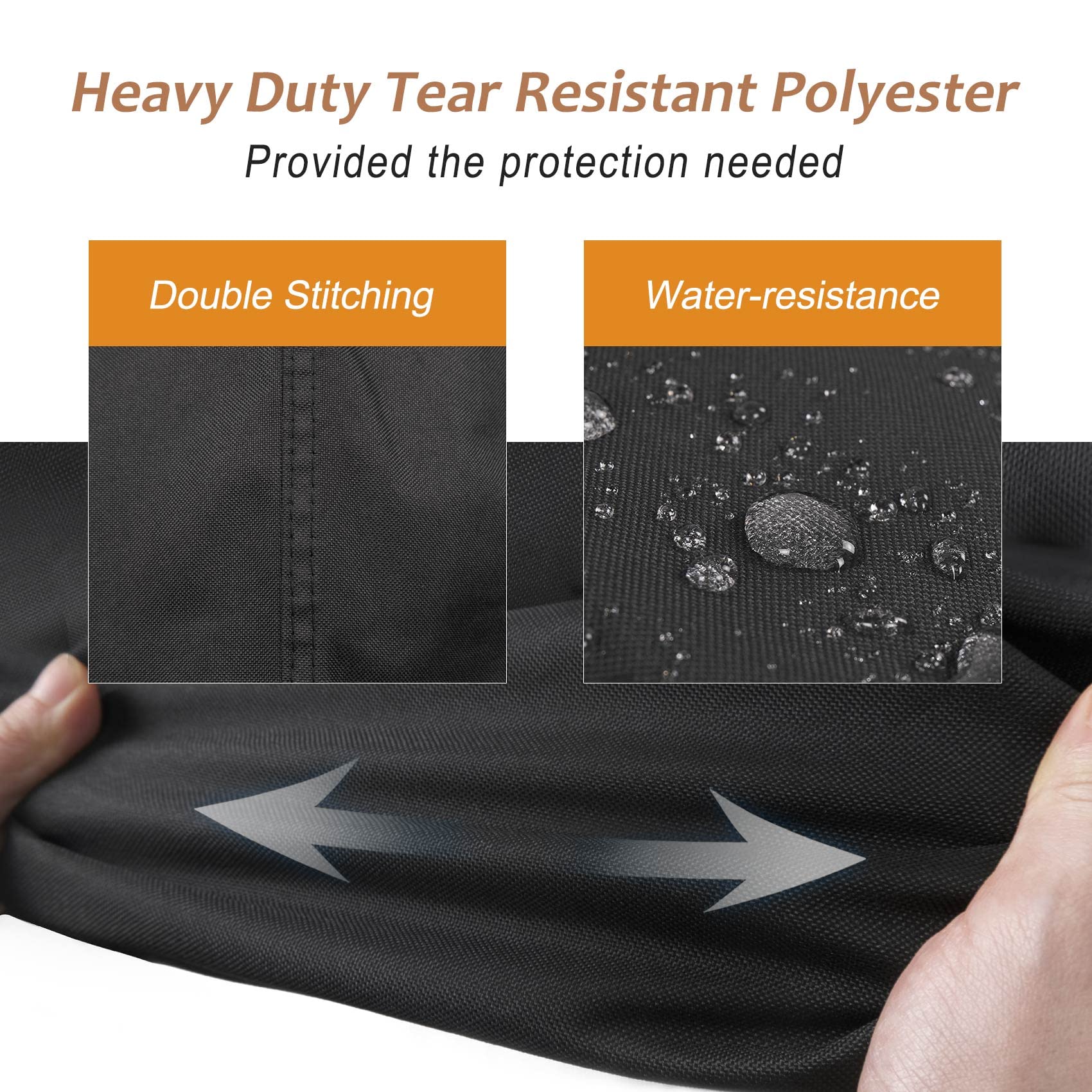 NettyPro installed on cantilever umbrella, waterproof protection in use