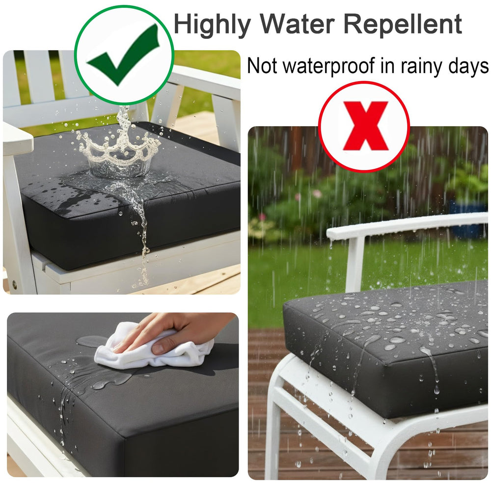 NettyPro cushion cover fitted on chair seat, refreshes patio appearance