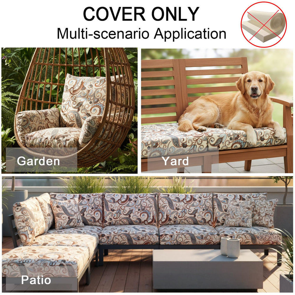 NettyPro assortment of patterns and solids to mix and match patio décor