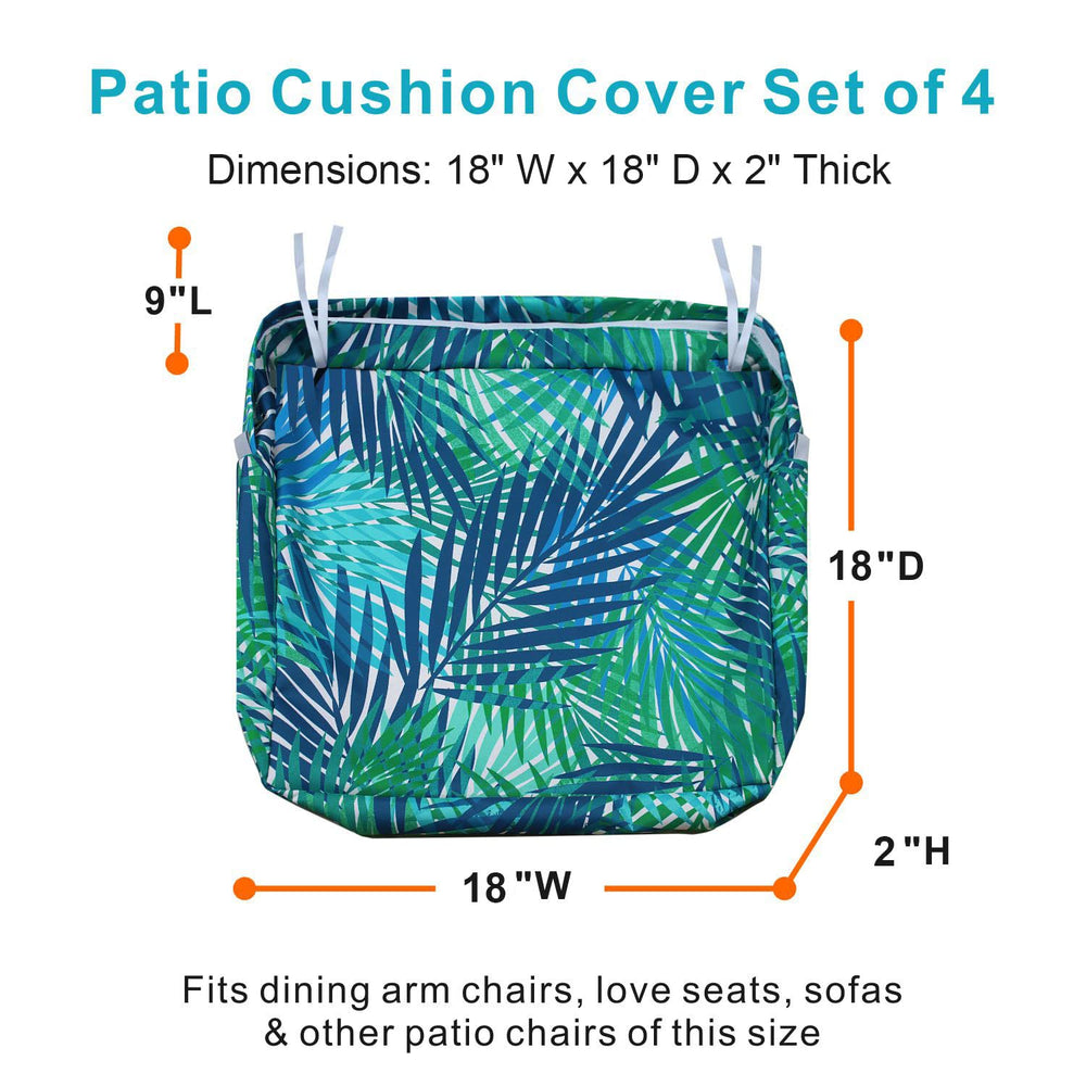 NettyPro side ties securing cushion to outdoor chair to prevent sliding