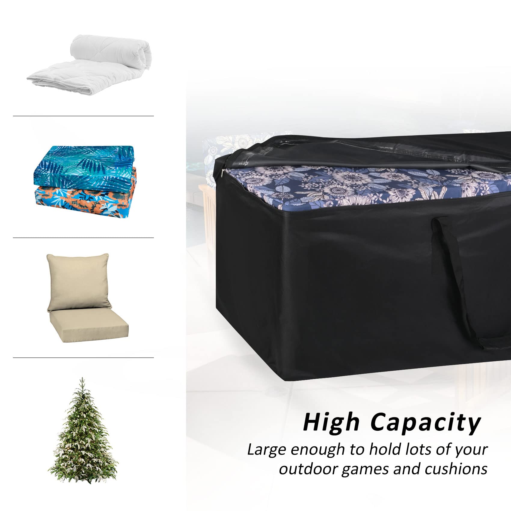 NettyPro bag containing disassembled 9 ft tree showing organized seasonal storage