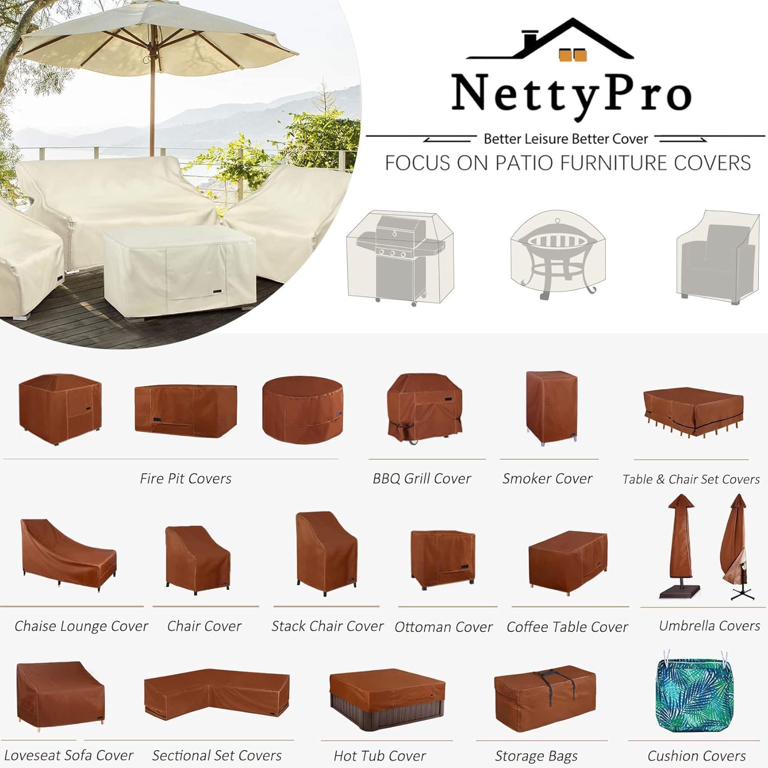 NettyPro using telescopic pole to install cover without a ladder for convenience