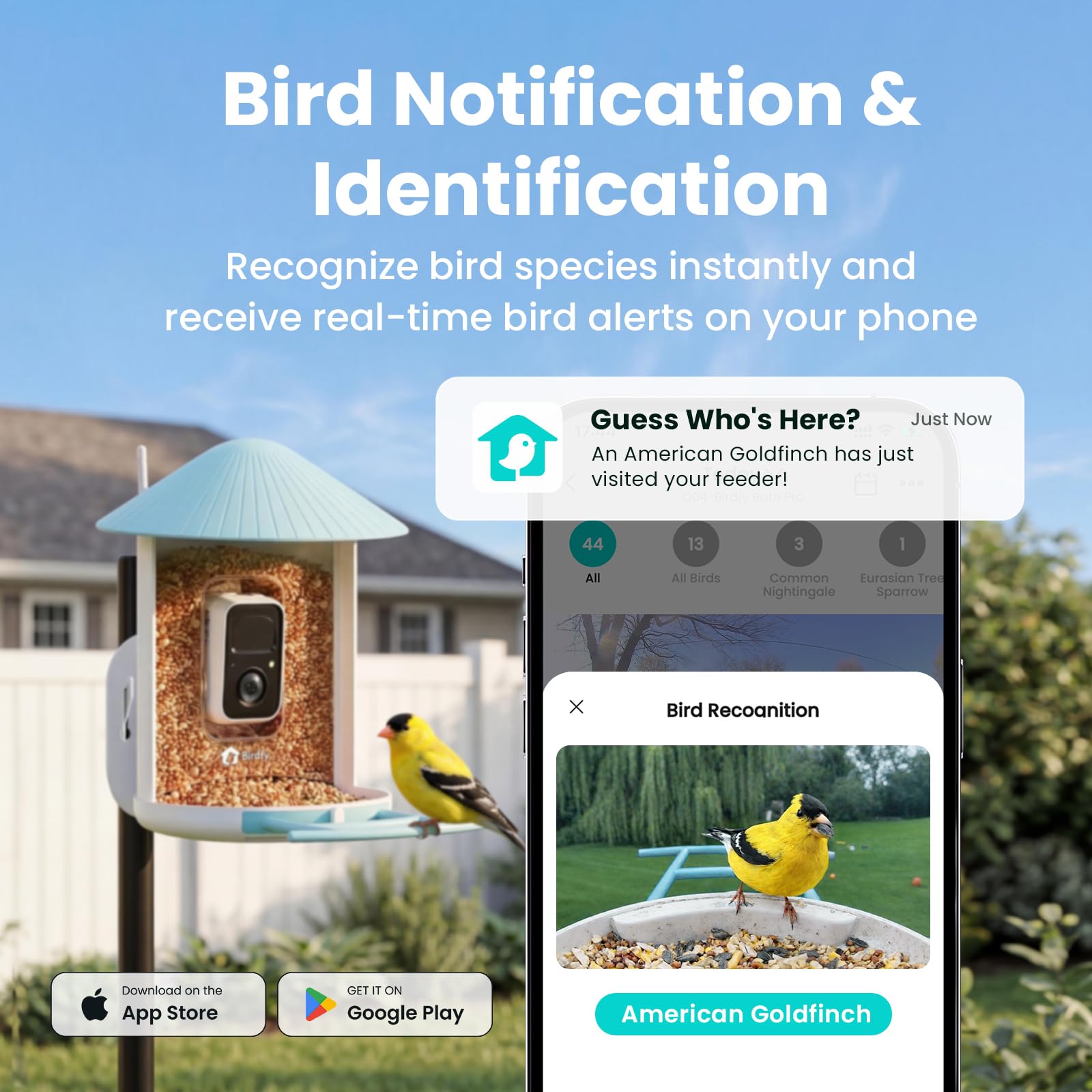 NETVUE by Birdfy camera close-up highlighting lens clarity and detailed capture