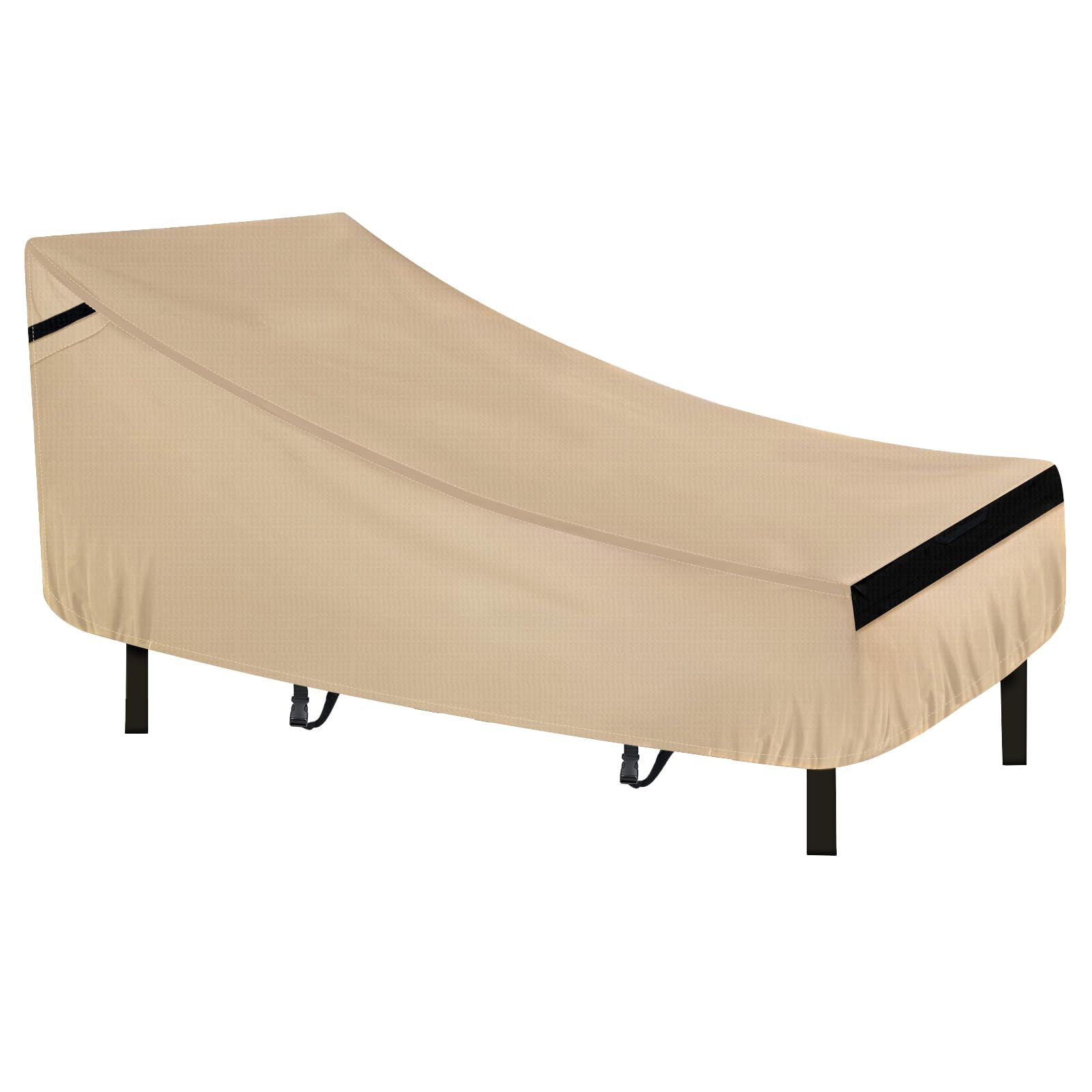 NEVERLAND front view of lounge chair cover protecting furniture outdoors