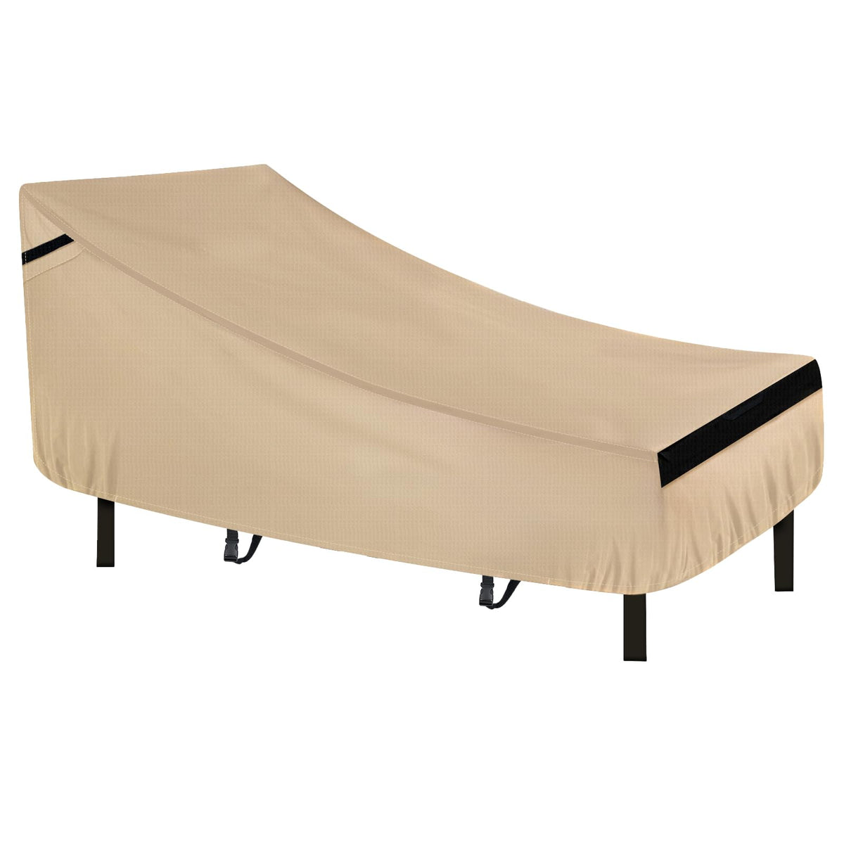 NEVERLAND front view of lounge chair cover protecting furniture outdoors