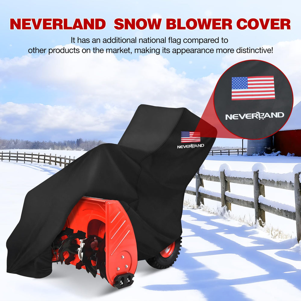 NEVERLAND folded cover in storage bag for compact offseason convenience