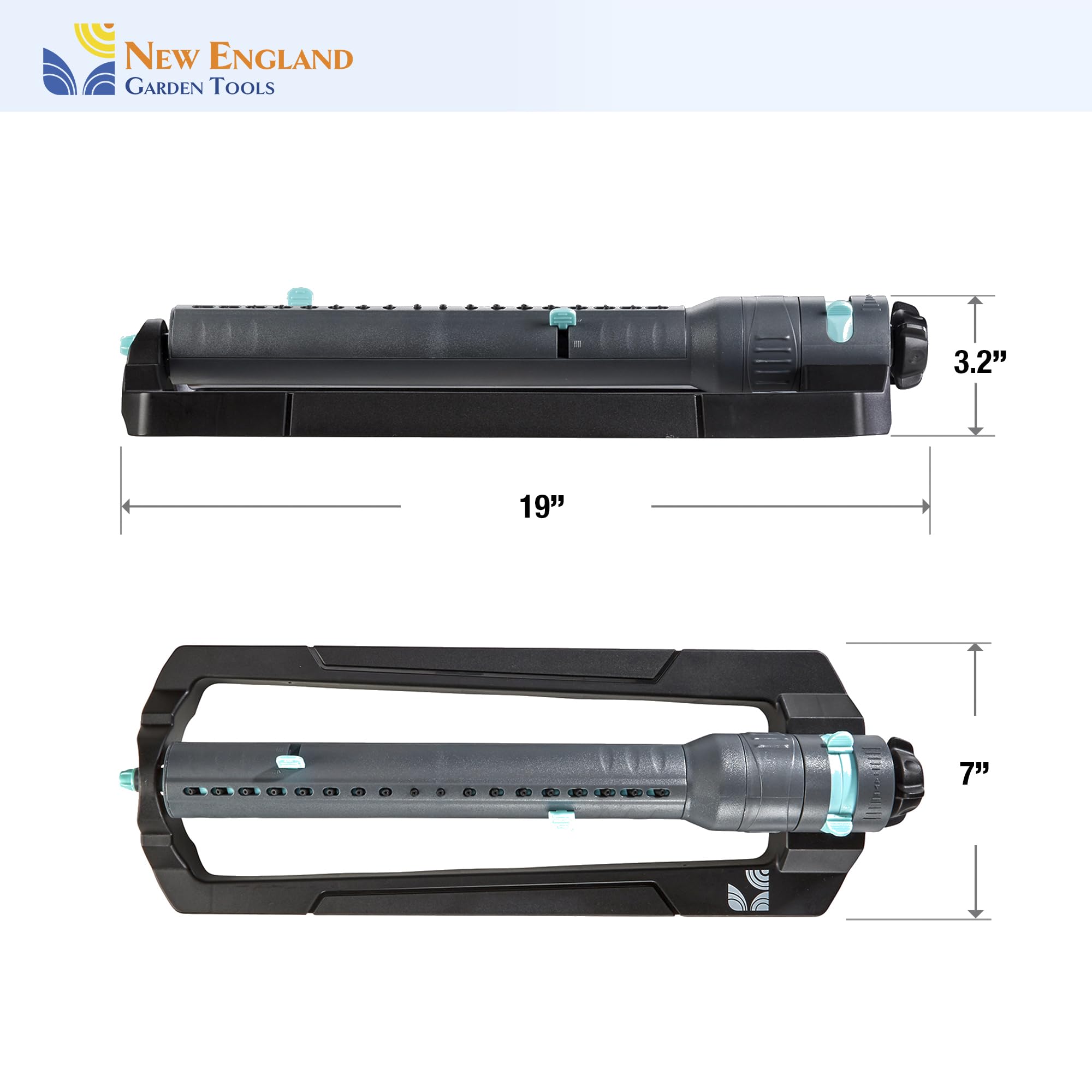 New England Garden Tools size comparison with hand showing compact scale