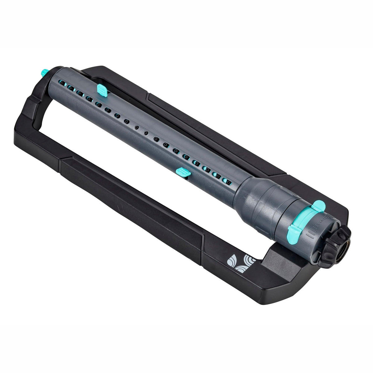 New England Garden Tools front view showing full sprinkler and coverage benefit