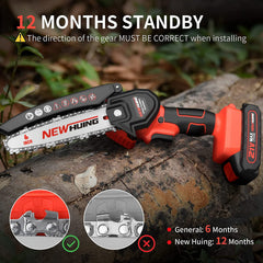 New Huing two 21V batteries and charger showing quick swap convenience