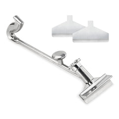 New Star Foodservice front view of full scraper showing durable head and handle for reliable cleaning