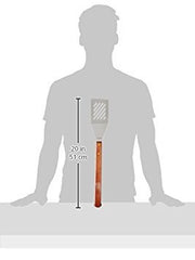 New Star Foodservice close-up of hardwood handle showcasing secure grip and durable finish