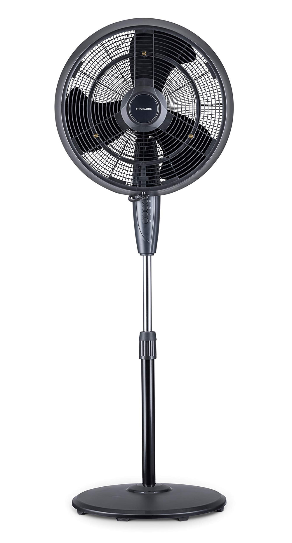 NewAir front view pedestal fan showing airflow and coverage benefit