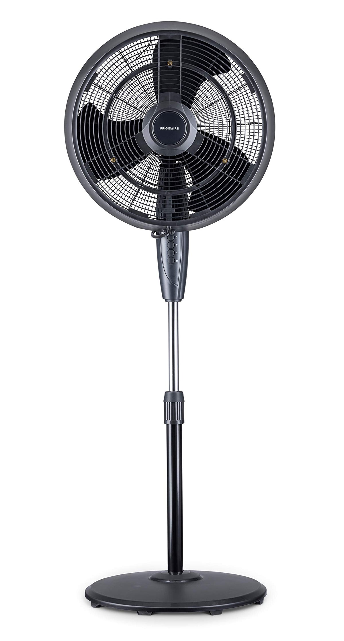 NewAir front view pedestal fan showing airflow and coverage benefit