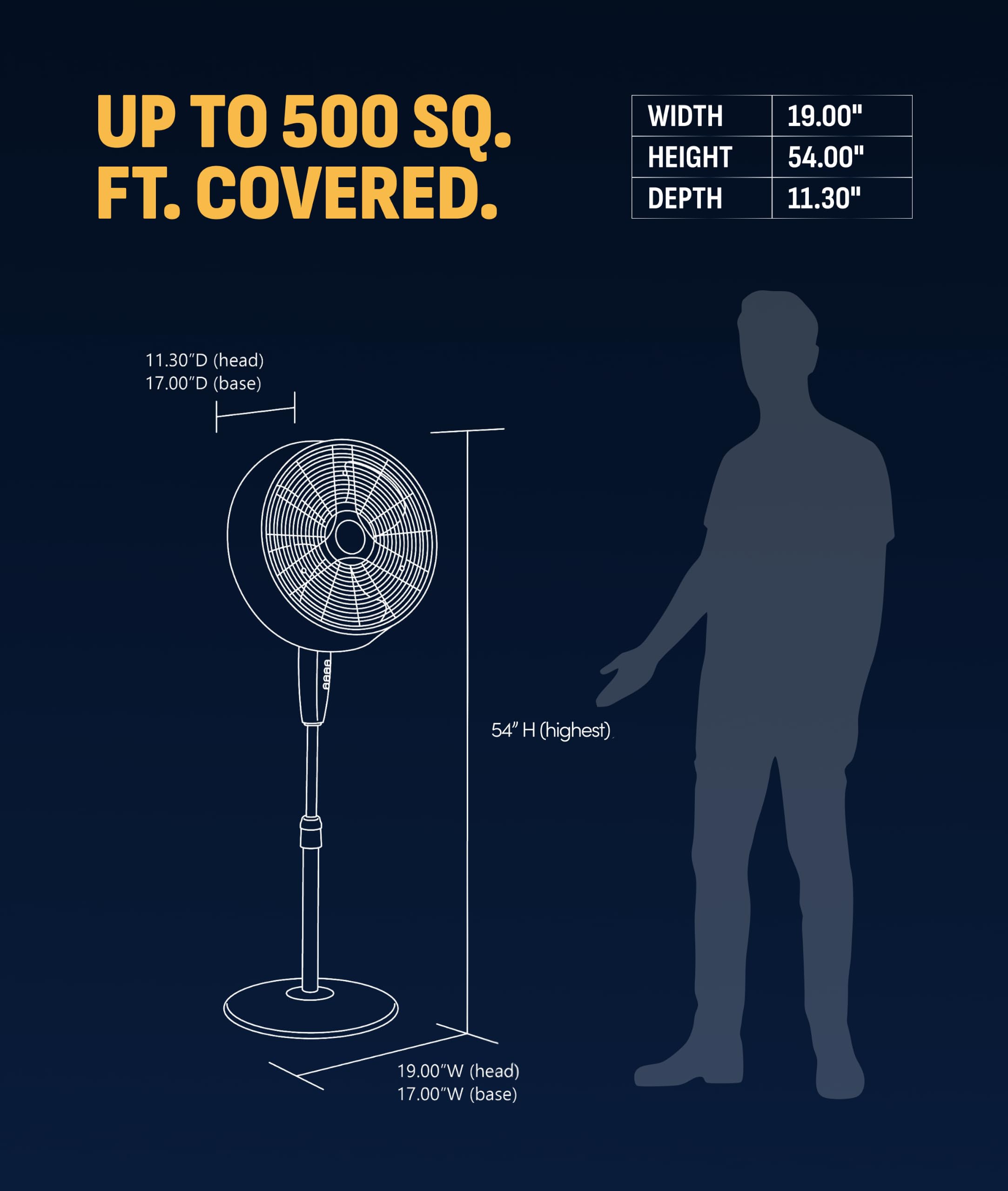 NewAir height adjustment detail for tailored airflow and positioning