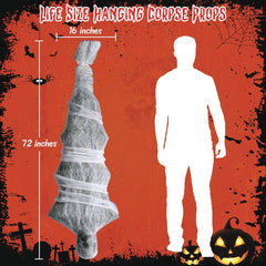NEWBEA closeup of foam skull detail and webbing for realistic haunted look