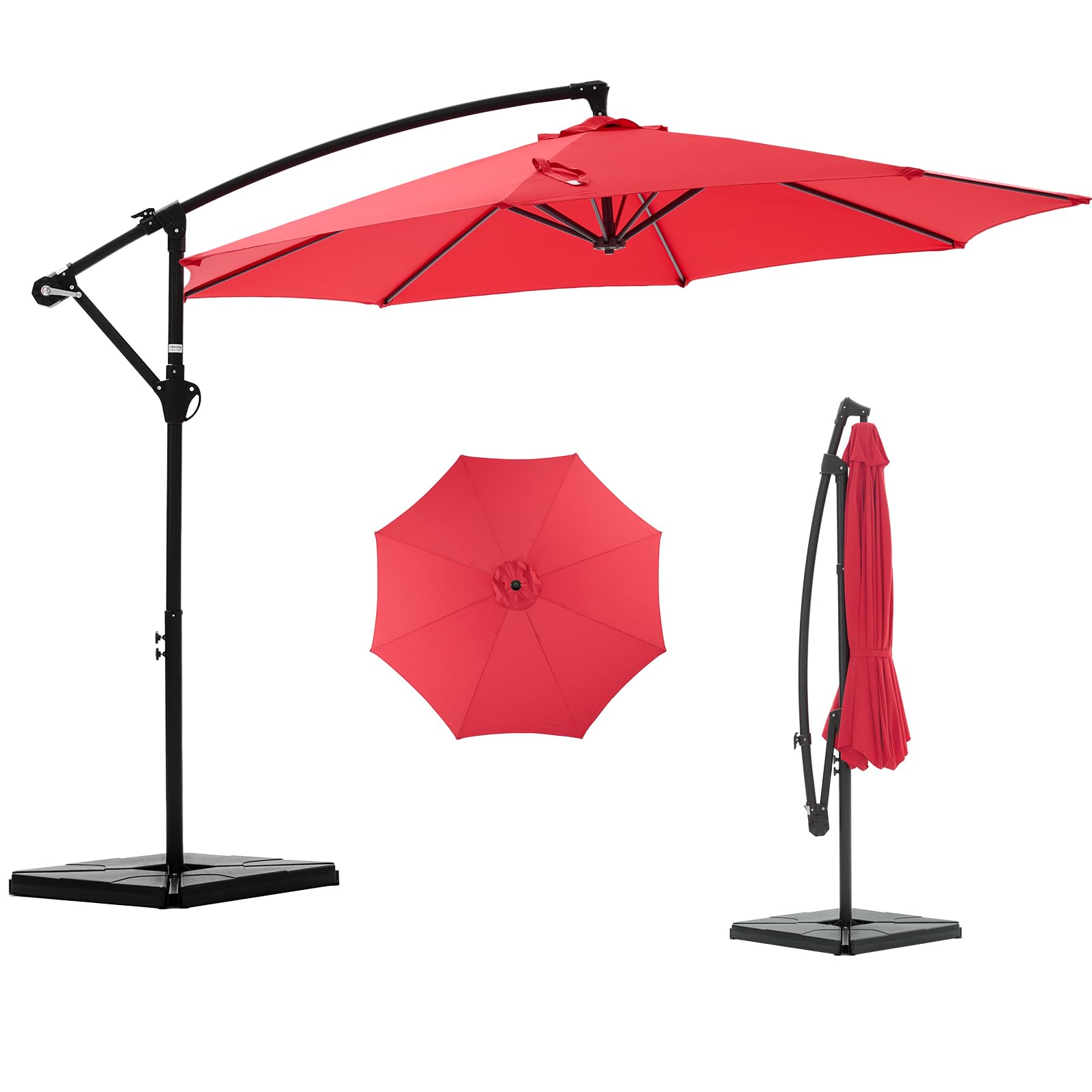 NEWBULIG front view canopy showing wide shade and UV protection