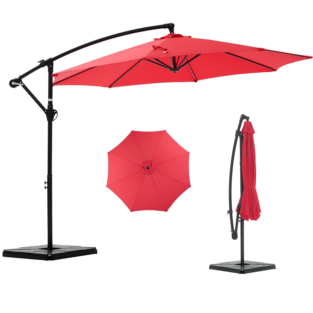NEWBULIG front view canopy showing wide shade and UV protection